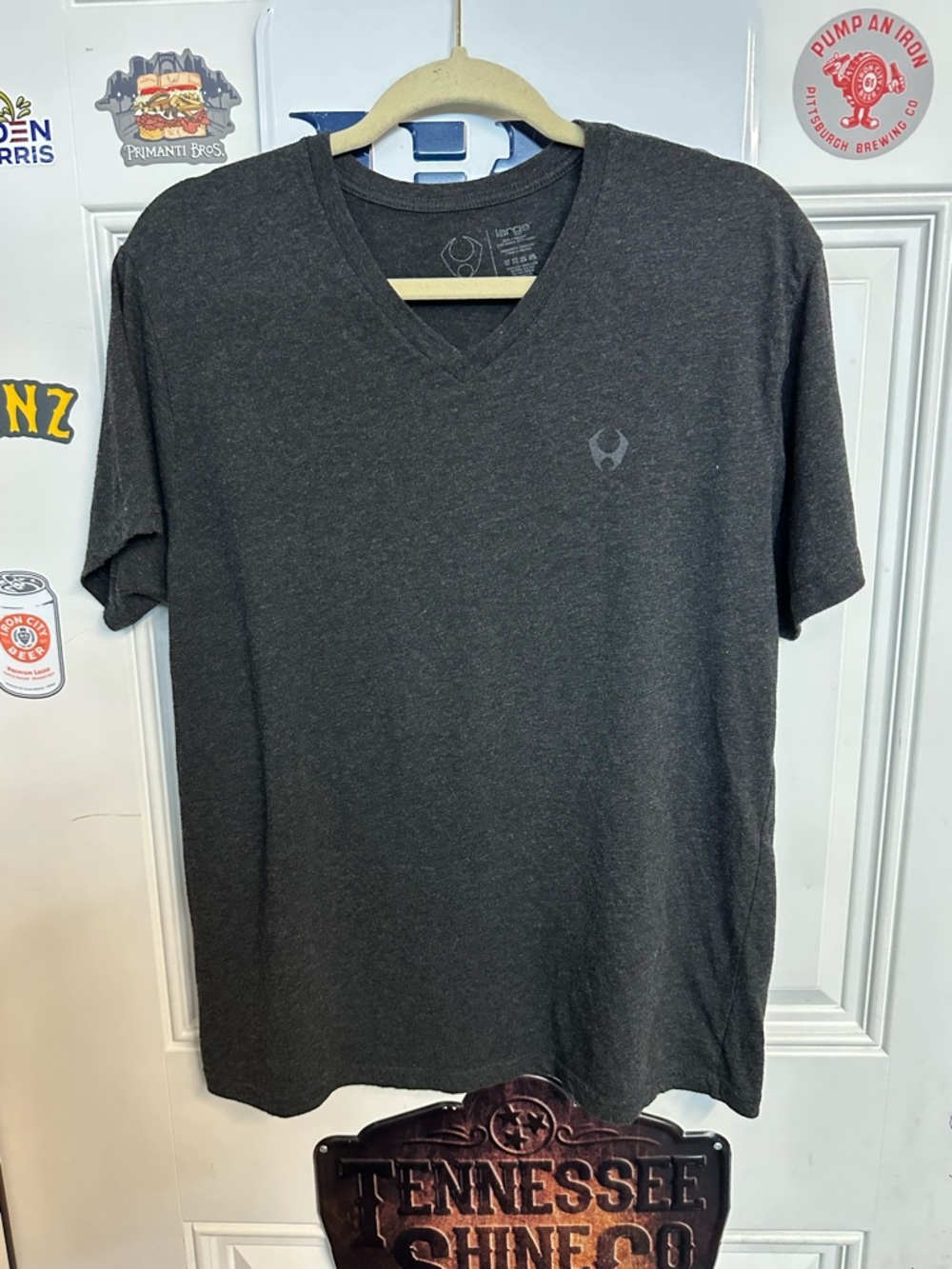 Hylete Charcoal V-Neck T-Shirt
